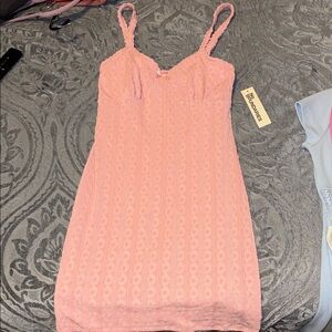 No Boundaries Blush Lace Dress